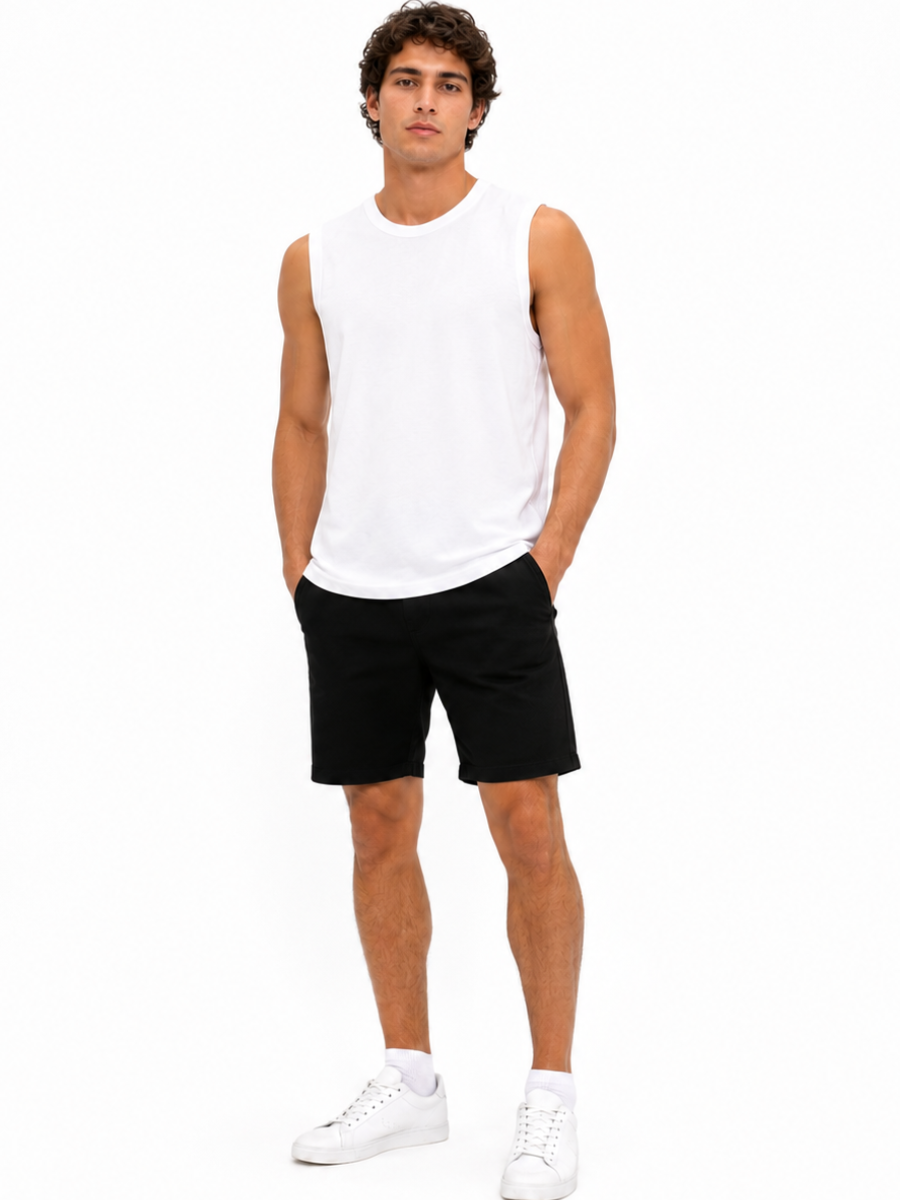 POLO MANGA CERO SLIM FIT HOMBRE TELA JERSEY DE ALGODÓN CASUAL DEPORTIVO HECHO EN PERÚ - 2