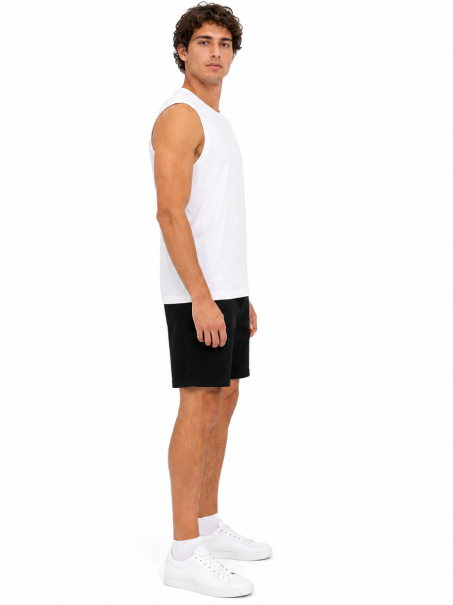 POLO MANGA CERO SLIM FIT HOMBRE TELA JERSEY DE ALGODÓN CASUAL DEPORTIVO HECHO EN PERÚ - 4
