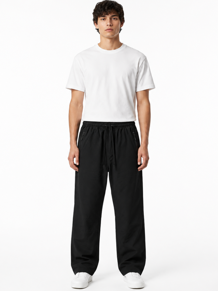 PANTALÓN  URBANO HOMBRE DEPORTIVO MALLA CASUAL BOLSILLOS CON CIERRE PRETINA ELÁSTICA - 7