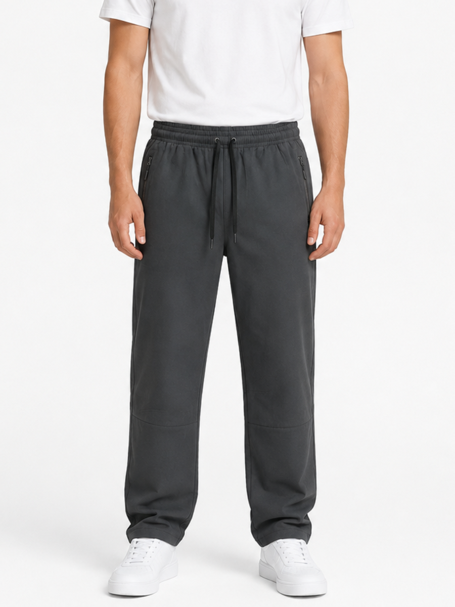 PANTALÓN URBANO HOMBRE DEPORTIVO MALLA CASUAL BOLSILLOS CON CIERRE PRETINA ELÁSTICA - 3