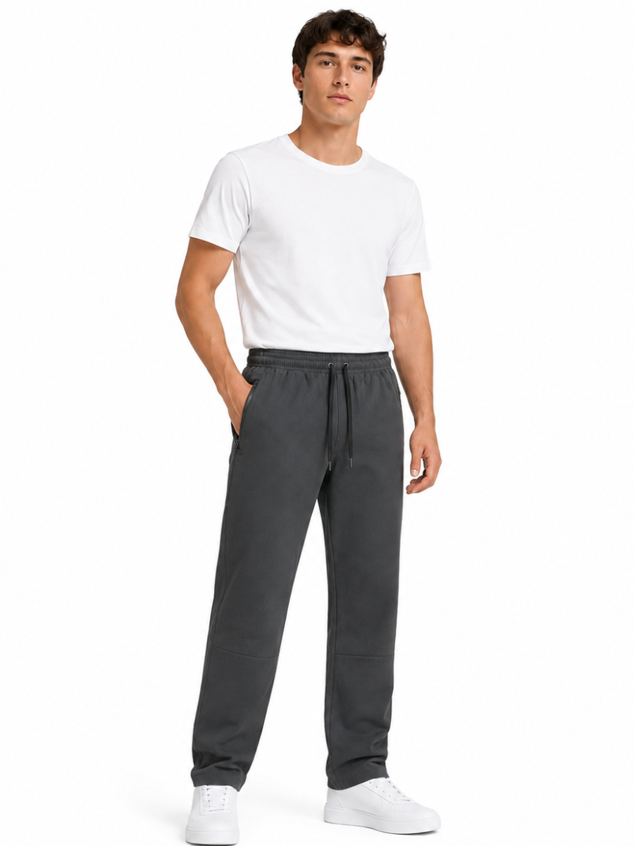PANTALÓN URBANO HOMBRE DEPORTIVO MALLA CASUAL BOLSILLOS CON CIERRE PRETINA ELÁSTICA - 7