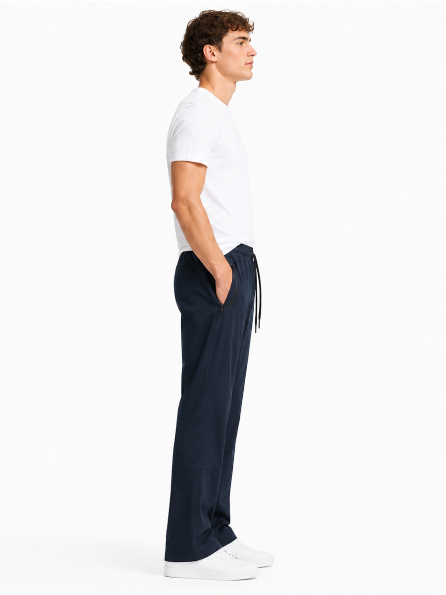 PANTALON DEPORTIVO HOMBRE JOGGER PARA GYM CON BOLSILLOS CON CIERRE Y CINTURA ELASTICA AJUSTABLE - 4
