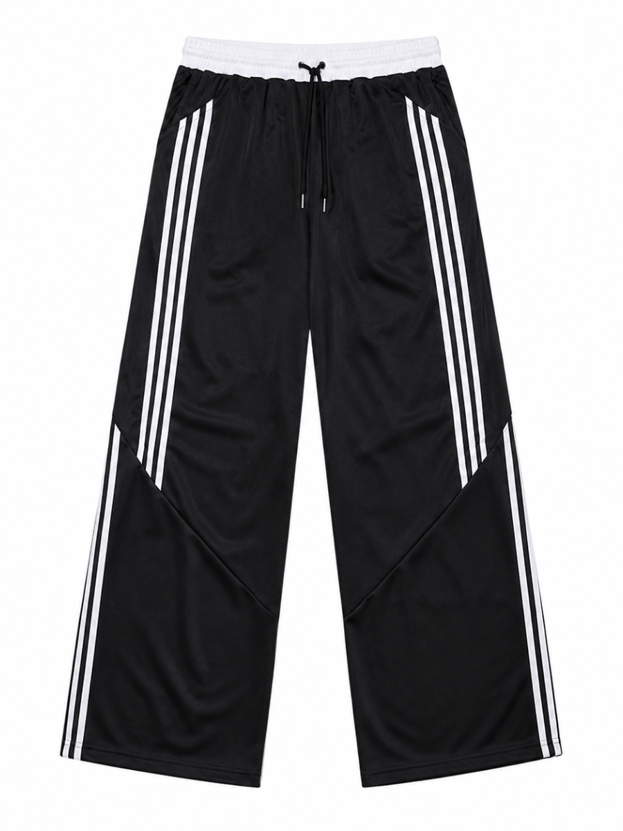 PANTALÓN DEPORTIVO PARA HOMBRE DE CORTE AMPLIO CON FRANJAS LATERALES, CINTURA ELÁSTICA Y DISEÑO URBANO CÓMODO Y MODERNO JOVEN - 6