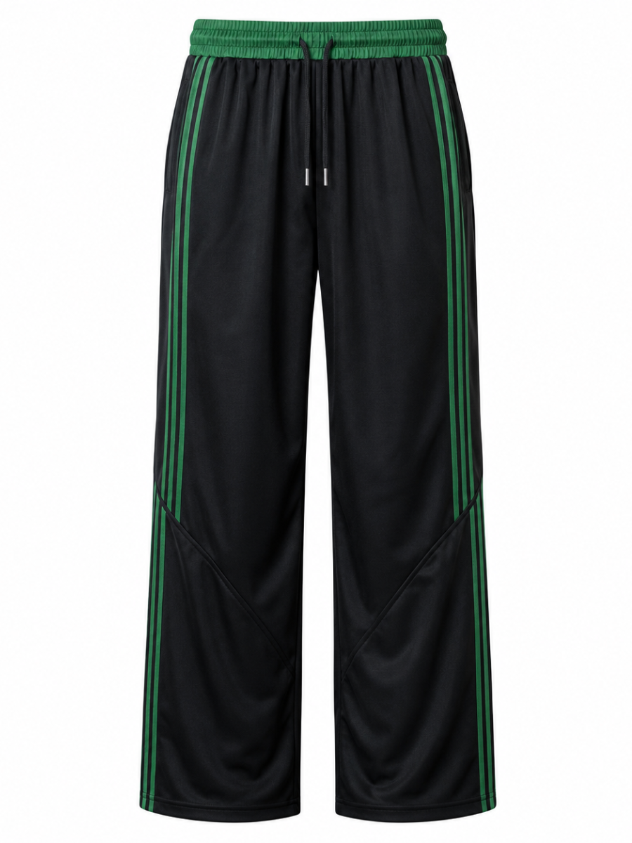 PANTALÓN DEPORTIVO PARA HOMBRE DE CORTE AMPLIO CON FRANJAS LATERALES, CINTURA ELÁSTICA Y DISEÑO URBANO CÓMODO Y MODERNO JOVEN - 5