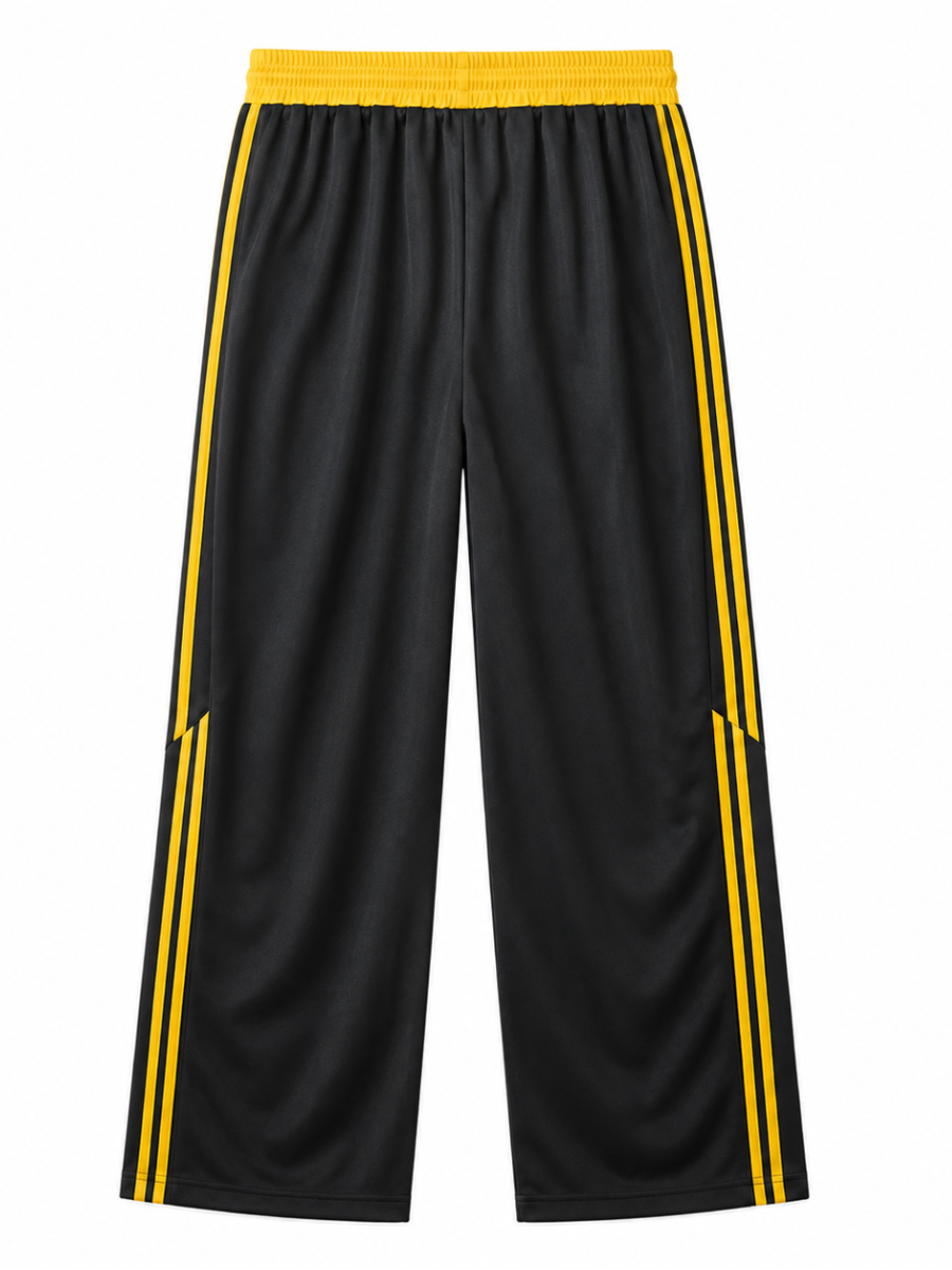 PANTALÓN DEPORTIVO PARA HOMBRE DE CORTE AMPLIO CON FRANJAS LATERALES, CINTURA ELÁSTICA Y DISEÑO URBANO CÓMODO Y MODERNO JOVEN - 6