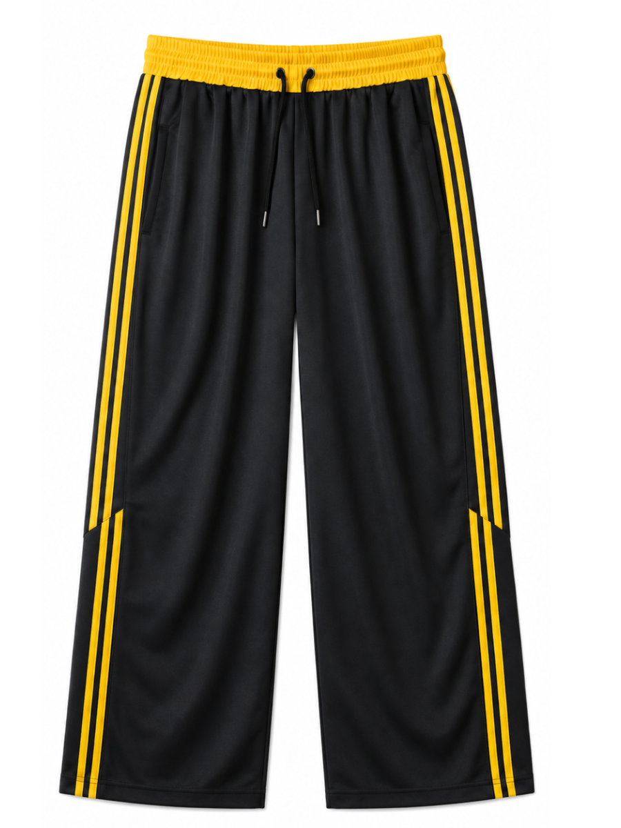 PANTALÓN DEPORTIVO PARA HOMBRE DE CORTE AMPLIO CON FRANJAS LATERALES, CINTURA ELÁSTICA Y DISEÑO URBANO CÓMODO Y MODERNO JOVEN - 7