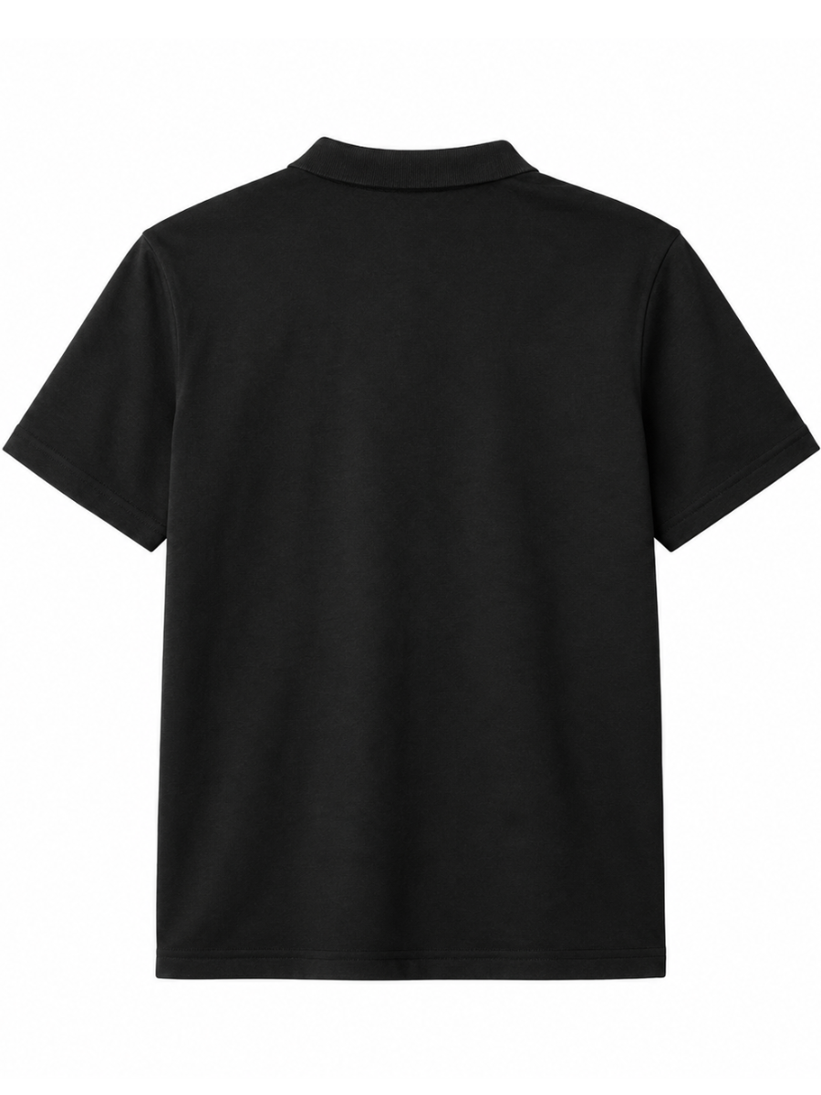 POLO CUELLO NERU PARA HOMBRE MANGA CORTA EN ALGODÓN JERSEY REGULAR FIT CASUAL ELEGANTE CÓMODO Y VERSÁTIL PARA USO DIARIO - 5