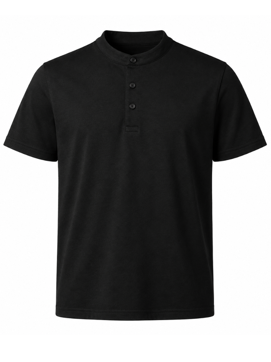 POLO CUELLO NERU PARA HOMBRE MANGA CORTA EN ALGODÓN JERSEY REGULAR FIT CASUAL ELEGANTE CÓMODO Y VERSÁTIL PARA USO DIARIO - 6