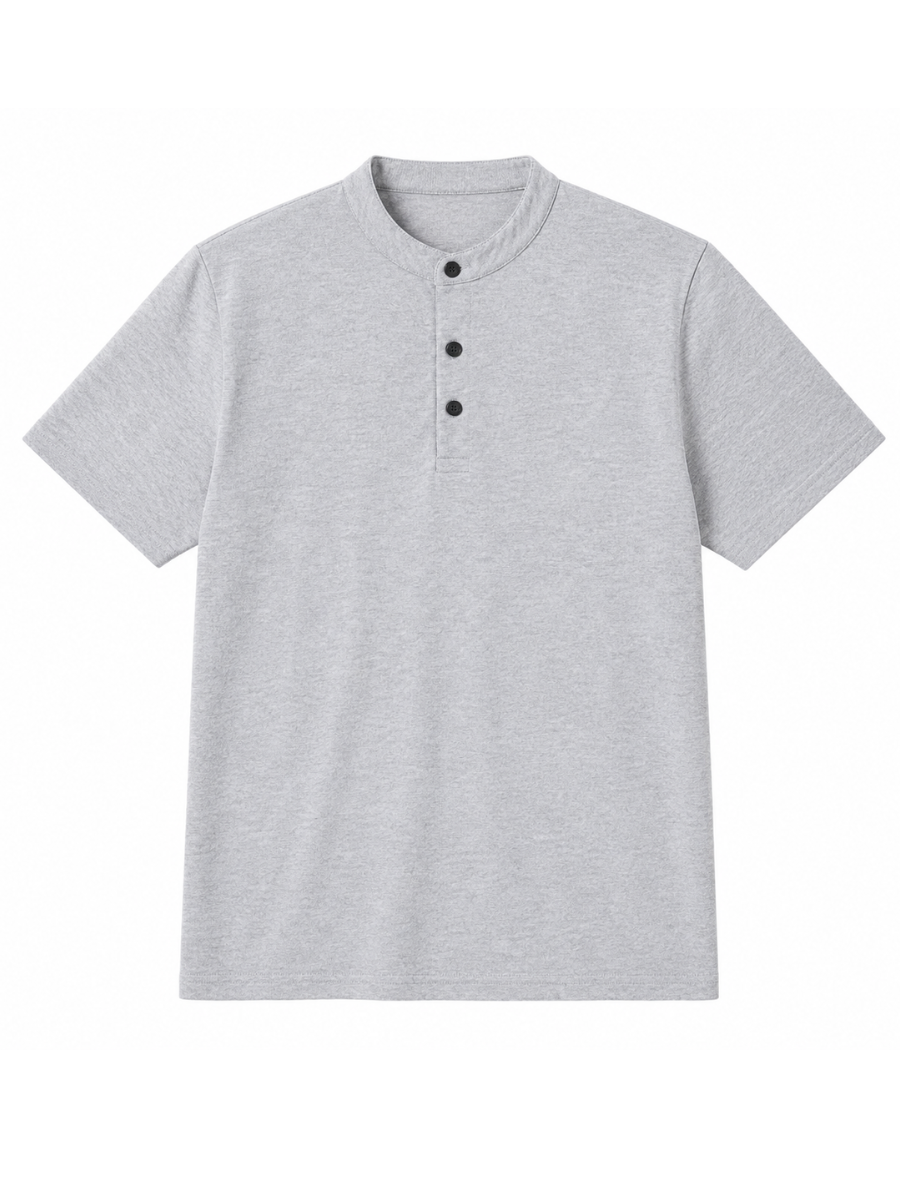 POLO CUELLO NERU PARA HOMBRE MANGA CORTA ALGODÓN JERSEY REGULAR FIT CASUAL ELEGANTE CÓMODO Y VERSÁTIL - 6