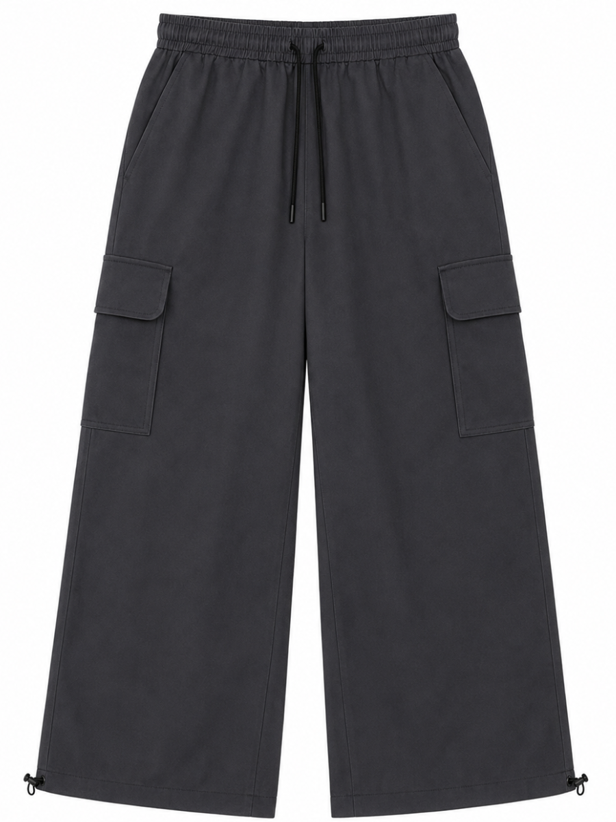 PANTALON CARGO OVERSIZED HOMBRE TELA NOVA STREETWEAR PIERNA ANCHA BOLSILLOS - 4