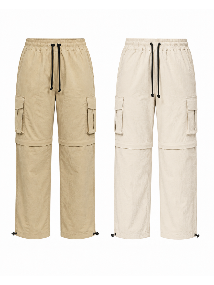 2XPACK PANTALON CARGO CONVERTIBLE 2 EN 1 PARA HOMBRE SECADO RAPIDO TREKKING TONOS BEIGE Y HUESO - 1