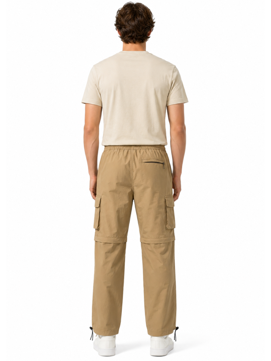 2XPACK PANTALON CARGO CONVERTIBLE 2 EN 1 PARA HOMBRE SECADO RAPIDO TREKKING TONOS BEIGE Y HUESO - 4