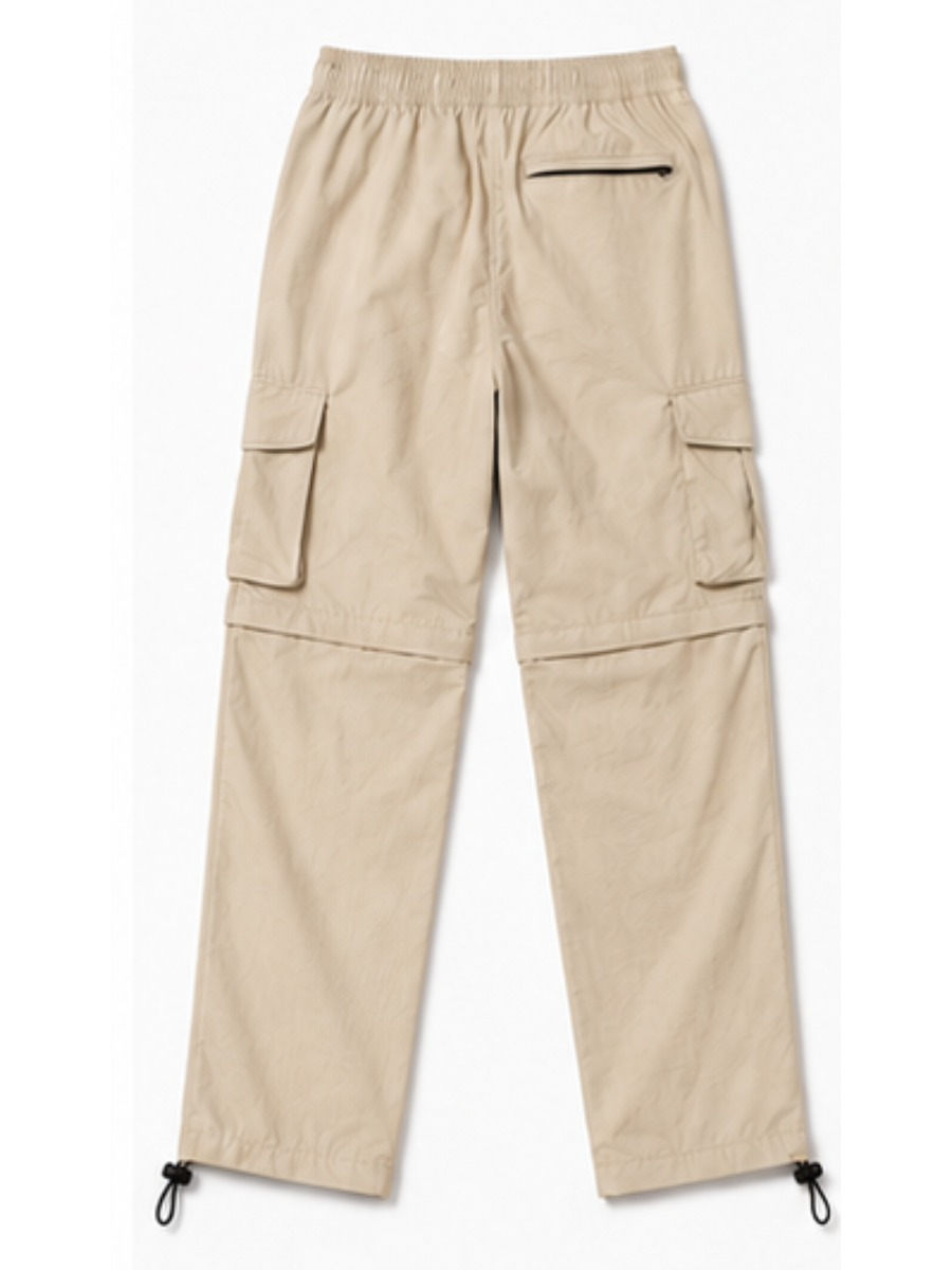 3XPACK PANTALON CARGO CONVERTIBLE HOMBRE LIGERO MULTIUSO PARA CAMPING HUESO NEGRO BEIGE - 6