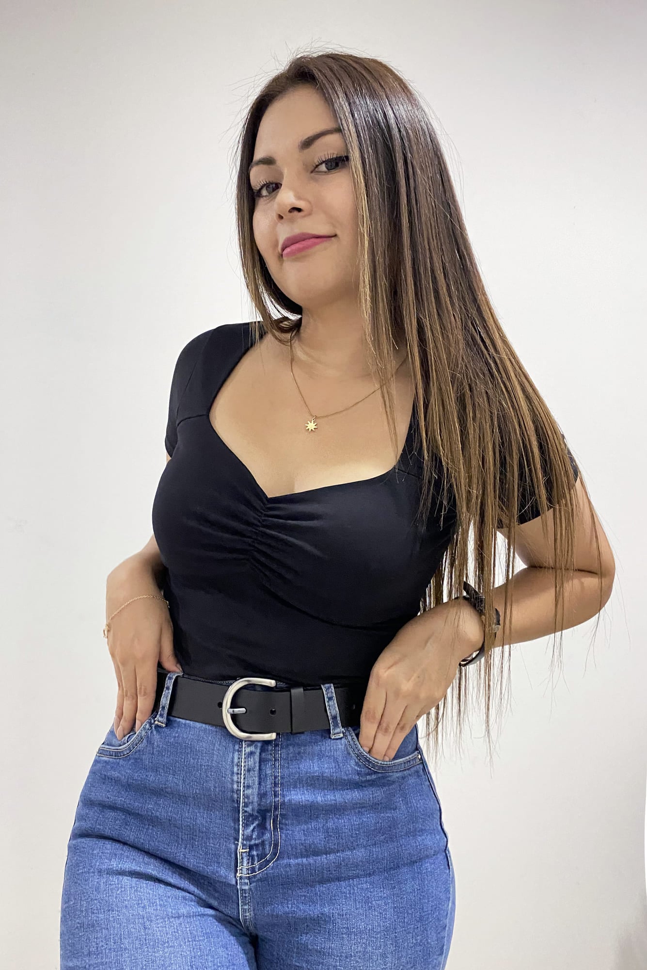 POLO MANGA CORTA ALGODÓN FULL LICRA PEINADO PARA MUJER SIDE OF ME ESTEFANIA - 1