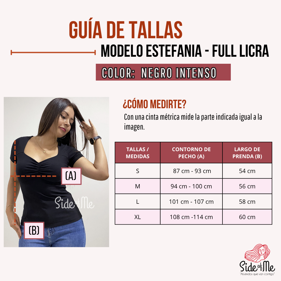 POLO MANGA CORTA ALGODÓN FULL LICRA PEINADO PARA MUJER SIDE OF ME ESTEFANIA - 5
