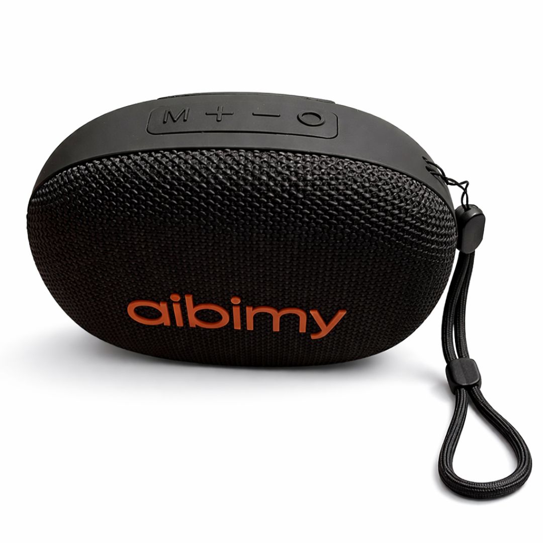 PARLANTE BLUETOOTH 8HRS AIBIMY, RESISTENTE AL AGUA - NEGRO - 3