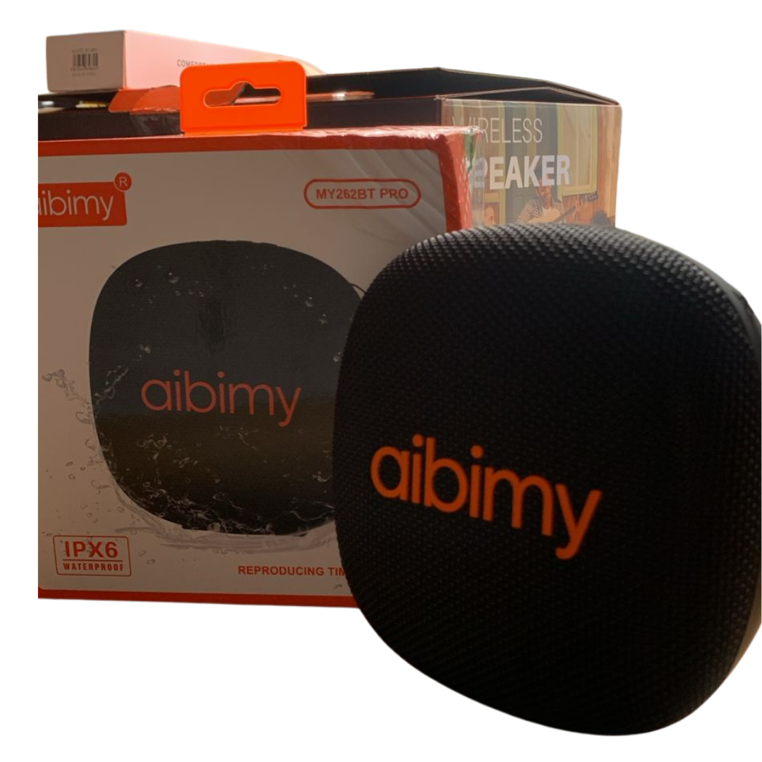 PARLANTE BLUETOOTH 8HRS AIBIMY, RESISTENTE AL AGUA - NEGRO - 6