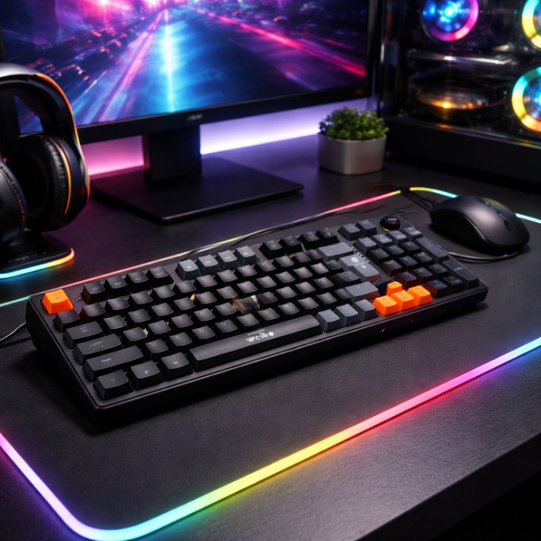 TECLADO MECÁNICO GAMER WEIBO WD-058 CON ILUMINACIÓN RGB – CABLEADO USB - 4