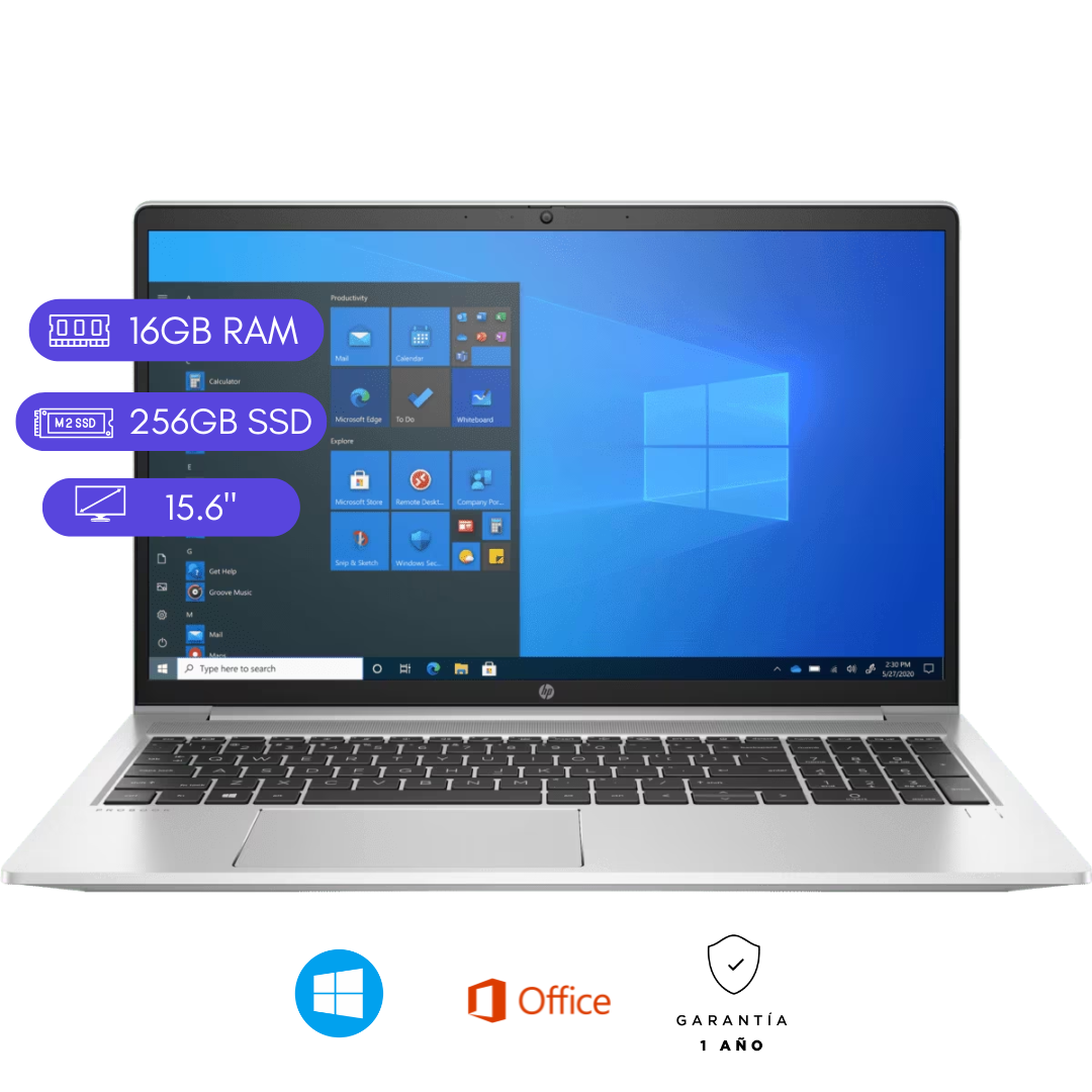 LAPTOP REACONDICIONADA HP PROBOOK 450 G8 CORE I7 11VA 16GB RAM 256GB SSD - 1