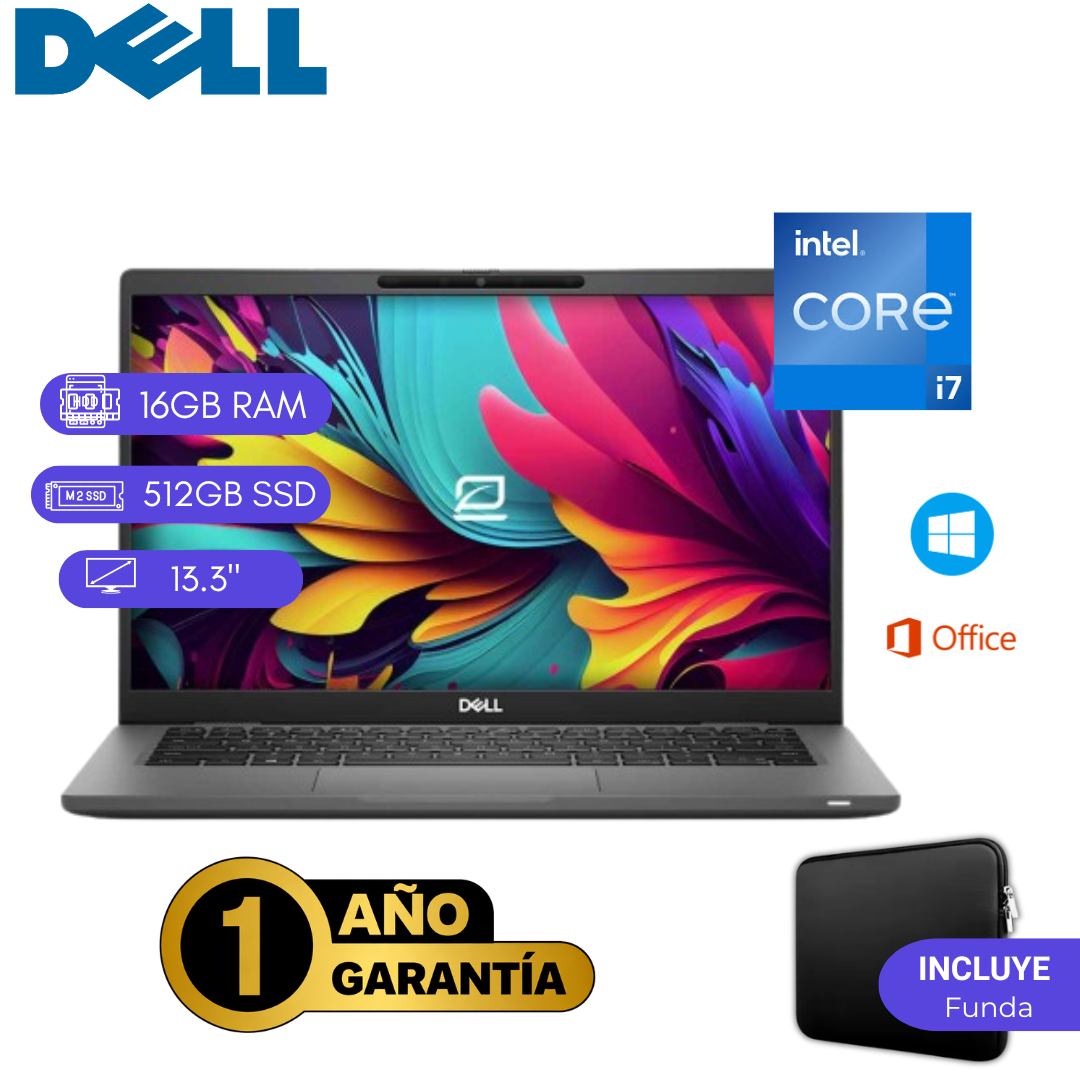 LAPTOP REACONDICIONADA DELL LATITUDE 7320 CORE I7 11VA 16GB RAM 512GB SSD M.2 - 1