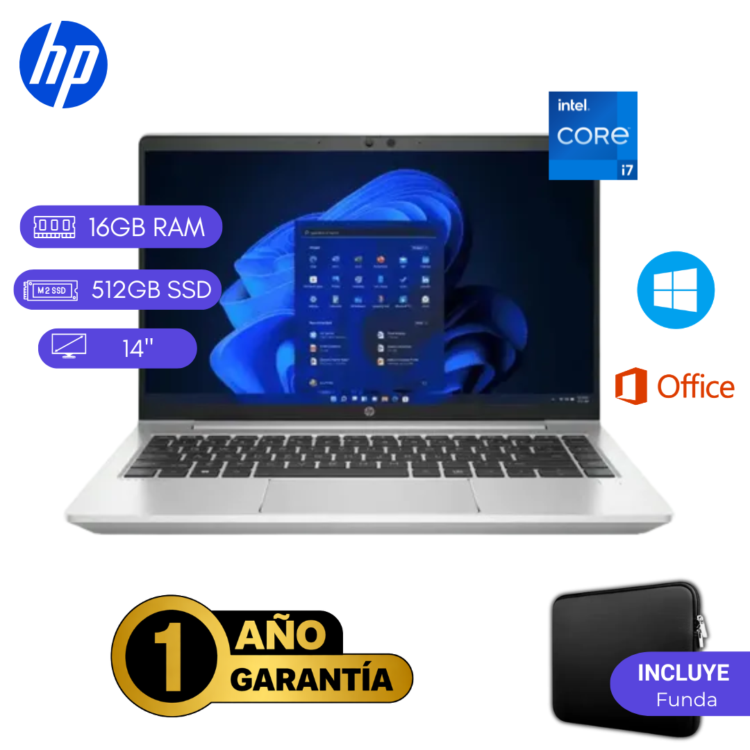 LAPTOP REACONDICIONADA HP 440 G8 CI7 11VA 16GB RAM 512GB SSD PLATA - 1