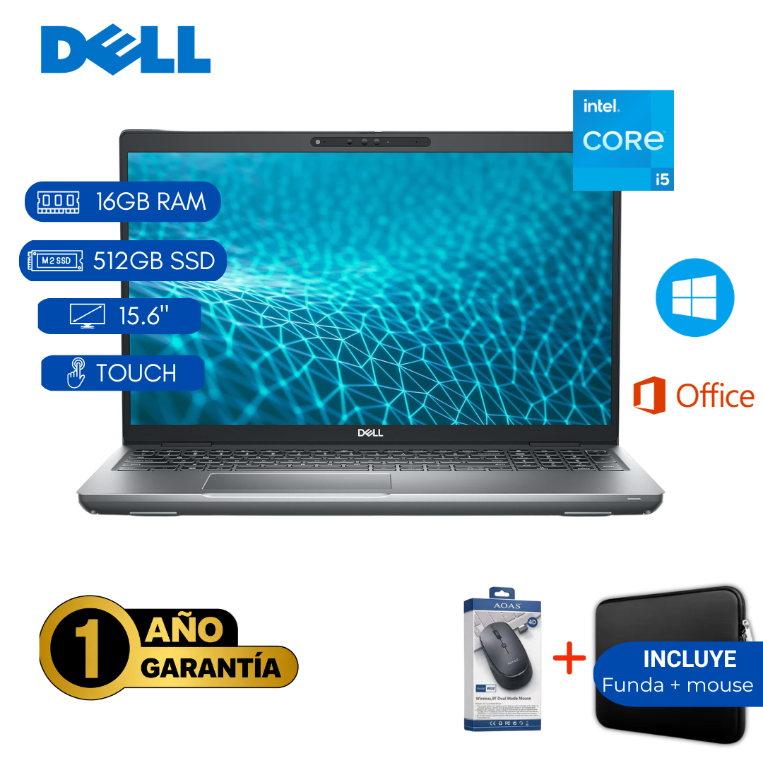 LAPTOP REACONDICIONADA DELL 5531 CORE I5 12VA/ 16GB RAM/ 512GB SSD/ TOUCH - 1