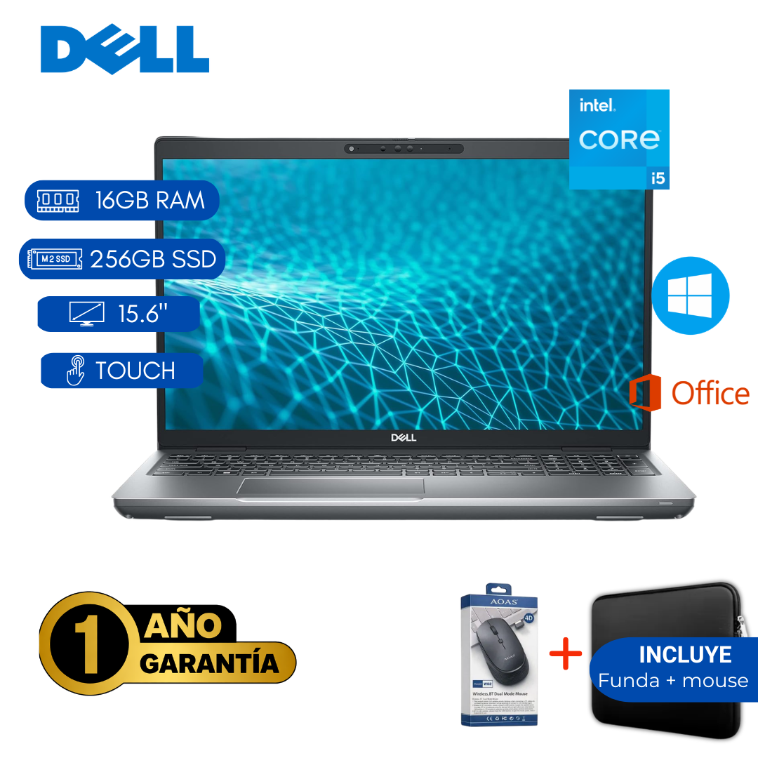 LAPTOP REACONDICIONADA DELL 5531 CORE I5 12VA/ 16GB RAM/ 256GB SSD/ TOUCH - 1