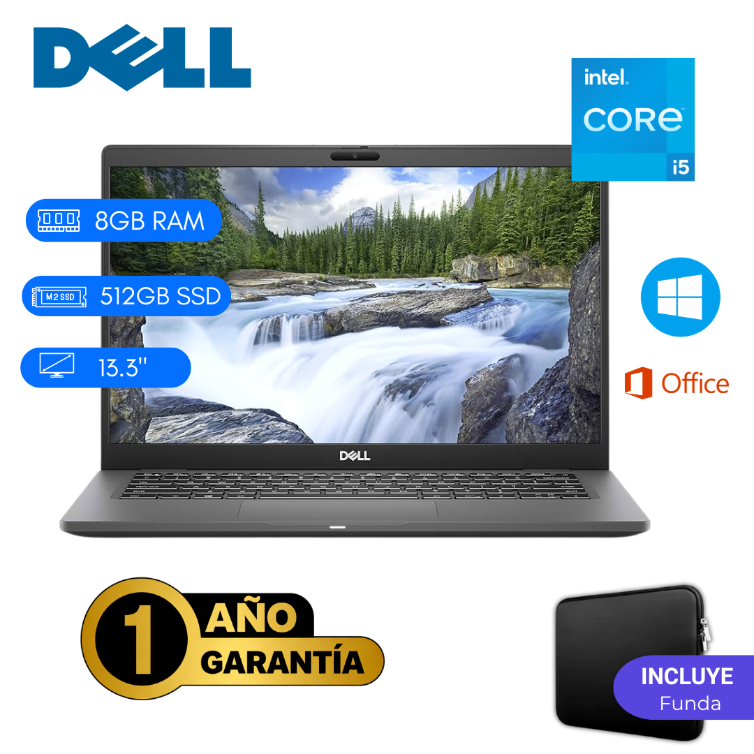 LAPTOP REACONDICIONADA DELL LATITUDE 7330 INTEL CORE I5 12VA 8GB RAM 512GB SSD 13.3 PULGADAS - 1