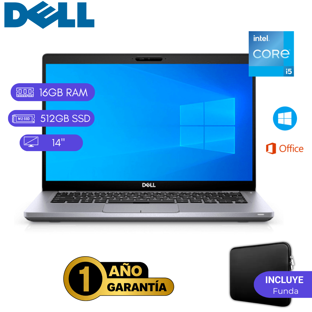 LAPTOP REACONDICIONADA DELL LATITUDE 5410 INTEL CORE I5 10MA 16GB RAM 512GB SSD 14 PULGADAS - 1