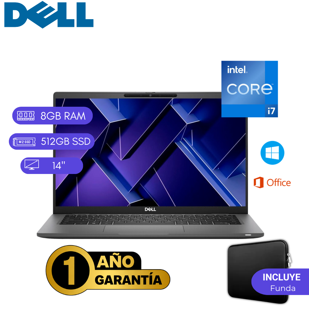 LAPTOP REACONDICIONADA DELL LATITUDE 7420 INTEL CORE I7 11VA 8GB RAM 512GB SSD 14 PULGADAS - 1