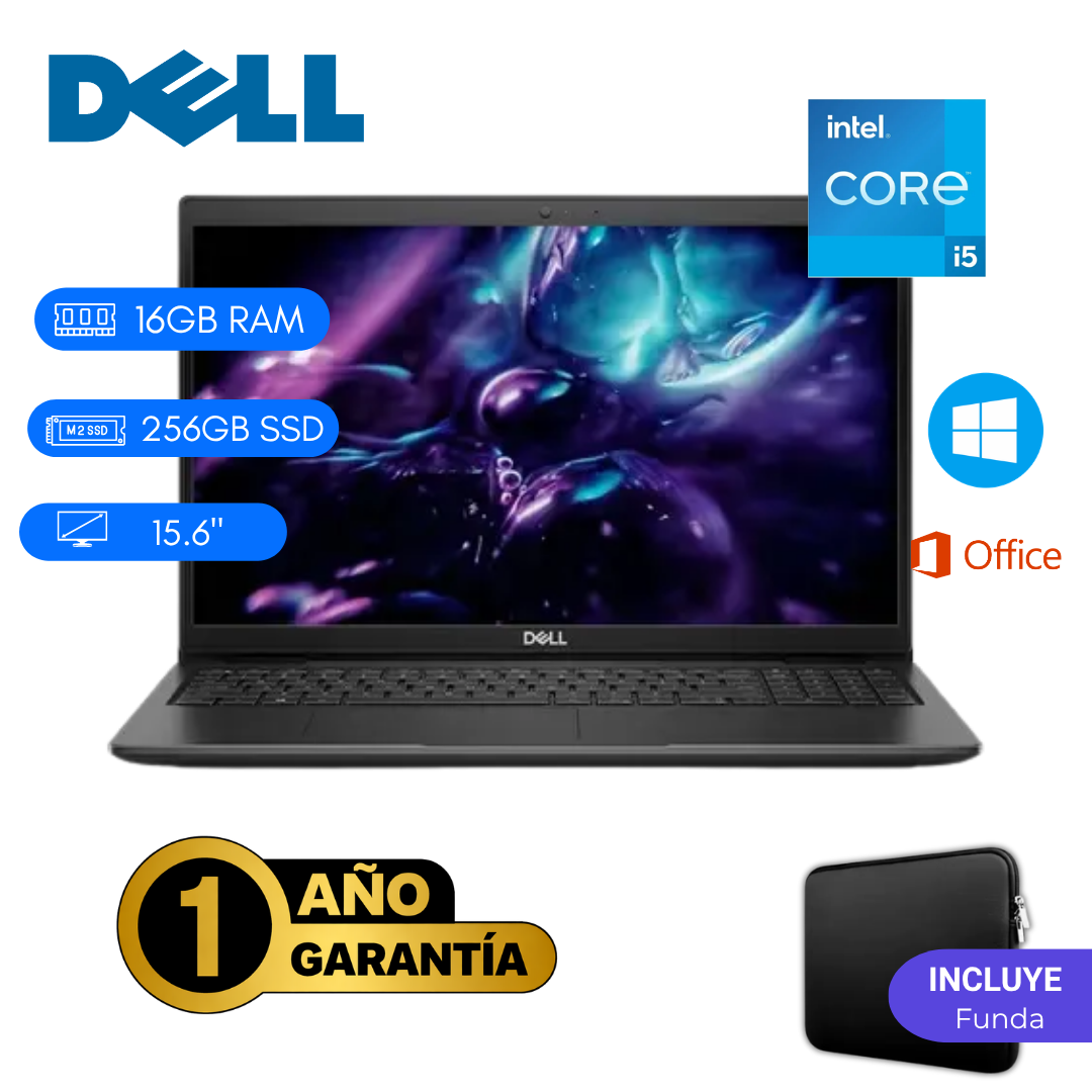 LAPTOP REACONDICIONADA DELL LATITUDE 3520 INTEL CORE I5 11VA 16GB RAM 256GB SSD 15.6 PULGADAS - 1
