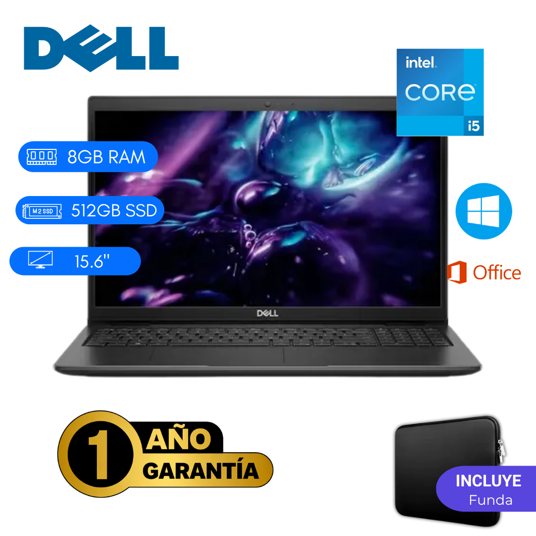 LAPTOP REACONDICIONADA DELL LATITUDE 3520 INTEL CORE I5 11VA 8GB RAM 512GB SSD 15.6 PULGADAS - 1