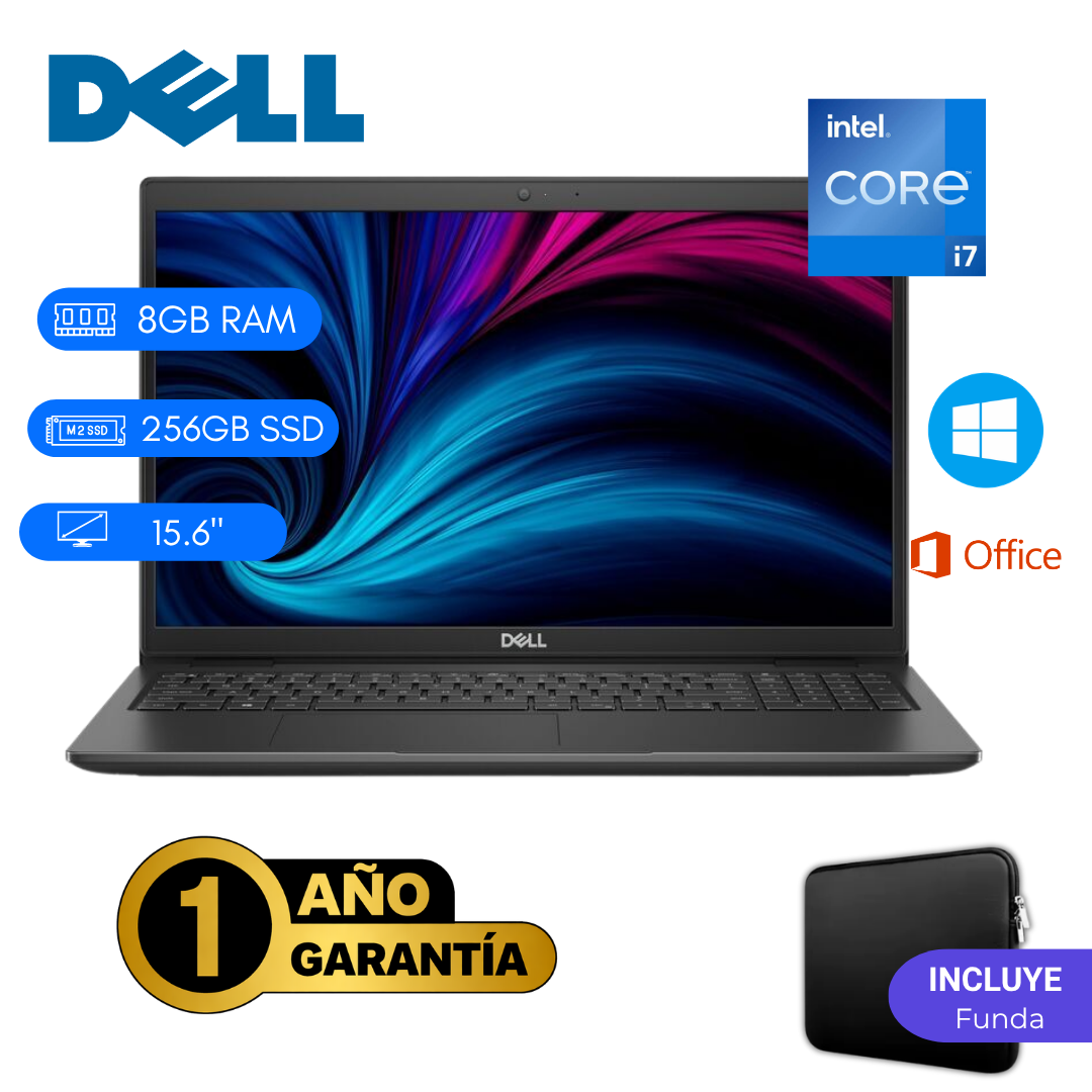 LAPTOP REACONDICIONADA DELL LATITUDE 3520 INTEL CORE I7 11VA 8GB RAM 256GB SSD 15.6 PULGADAS - 1