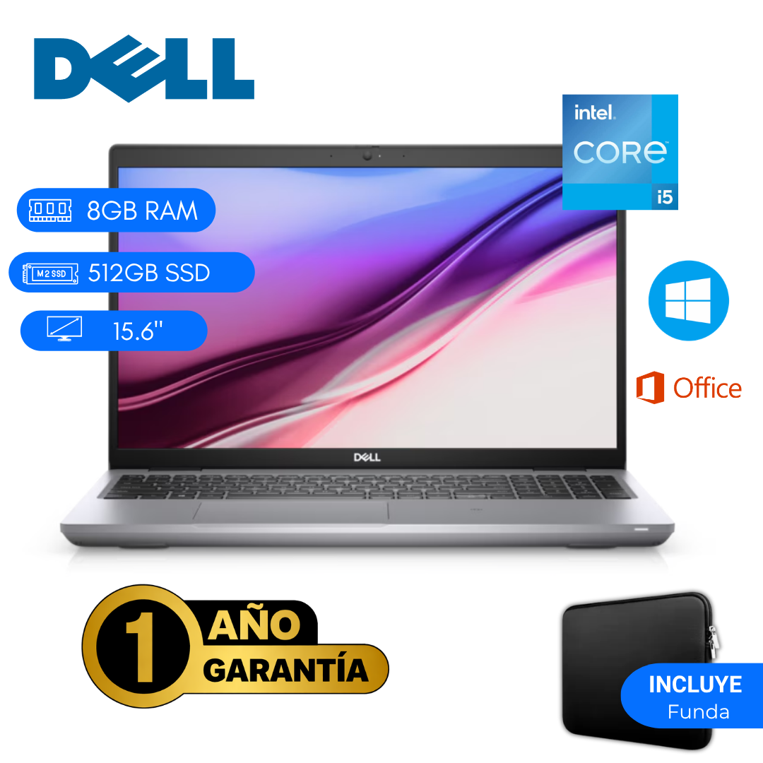LAPTOP REACONDICIONADA DELL LATITUDE 5521 INTEL CORE I5 11VA 8GB RAM 512GB SSD 15.6 PULGADAS - 1