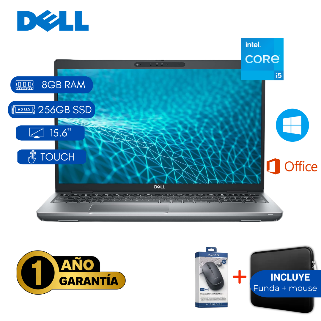 LAPTOP REACONDICIONADA DELL LATITUDE 5531 INTEL CORE I5 12VA 8GB RAM 256GB SSD 15.6 PULGADAS - 1
