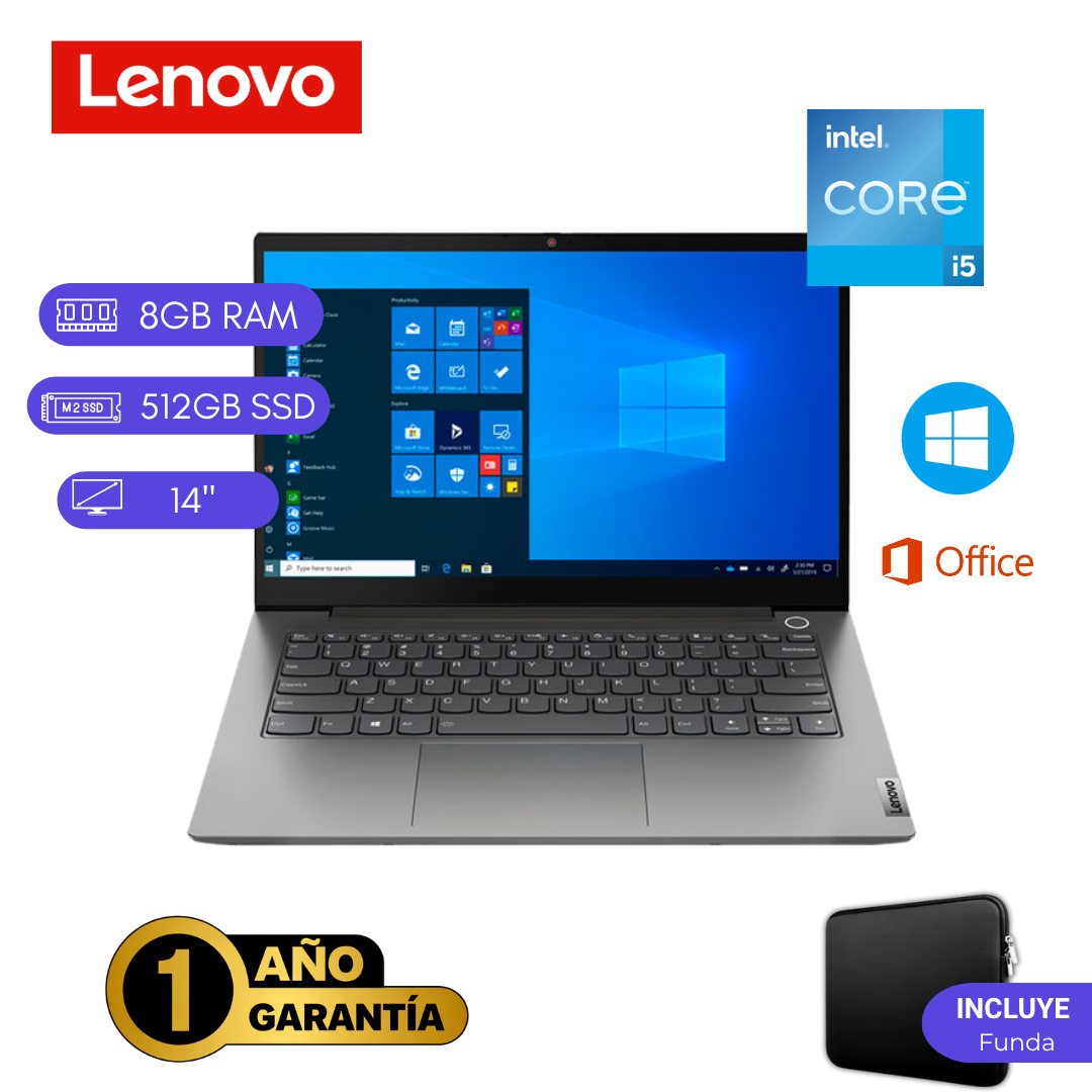 LAPTOP REACONDICIONADA LENOVO THINKBOOK 14 G2 INTEL CORE I5 11VA 8GB RAM 512GB SSD 14 PULGADAS - 1