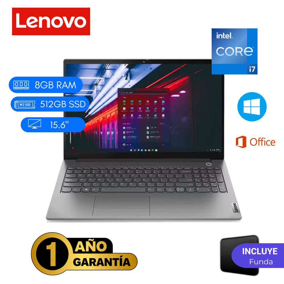 LAPTOP REACONDICIONADA LENOVO THINKBOOK 15 G2 ITL INTEL CORE I7 11VA 8GB RAM 512GB SSD 15.6 PULGADAS - 1