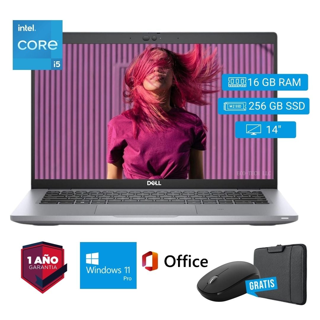 LAPTOP SEMI NUEVA DELL LATITUDE 5420 CORE I5 11VA 16GB RAM 256GB SSD 14' + MOUSE + FUNDA - 1