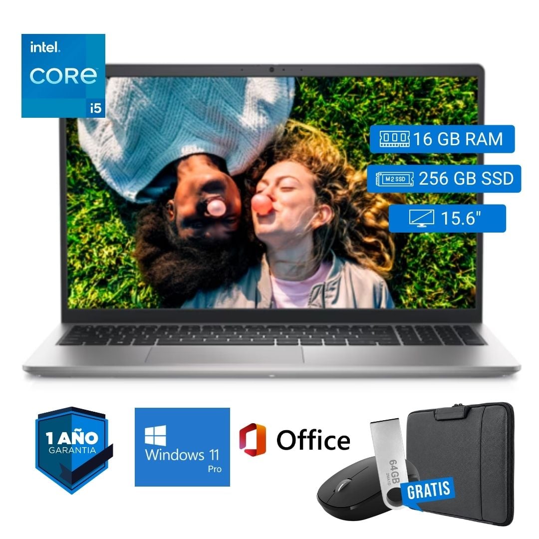 LAPTOP SEMI NUEVA DELL LATITUDE 3520 CORE I5 11VA 16GB RAM 256GB SSD 15.6' + MOUSE + FUNDA + USB 64 GB - 1