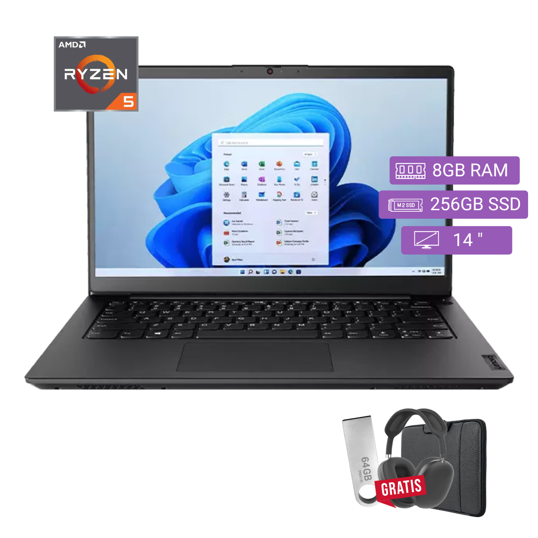 LAPTOP SEMI NUEVA LENOVO THINKPAD K14 RYZEN 5 5600U 8GB RAM 256GB SSD 14' + FUNDA + AUDÍFONOS - 1