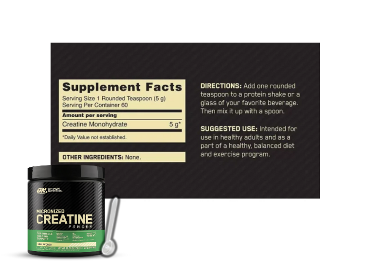 CREATINA OPTIMUM NUTRITION ON 300 GR + SCOOP + SHAKER - 3