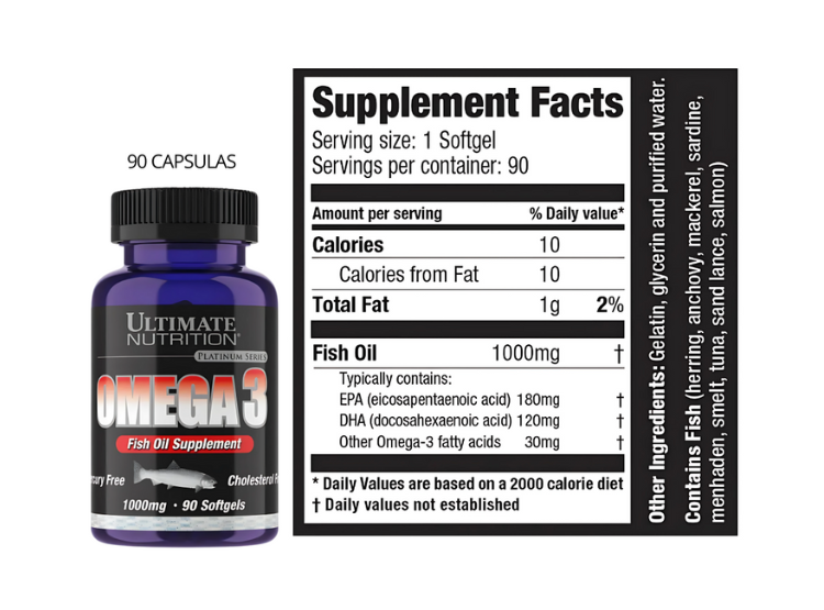 CREATINA ULTIMATE NUTRITION 300 GR MICRONIZADA + OMEGA 3 ULTIMATE NUTRITION 90 CAP + SCOOP - 5