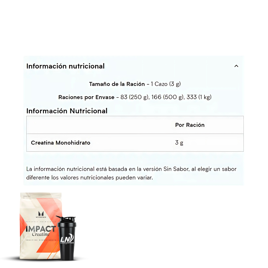 CREATINA MYPROTEIN 250 GR - 2