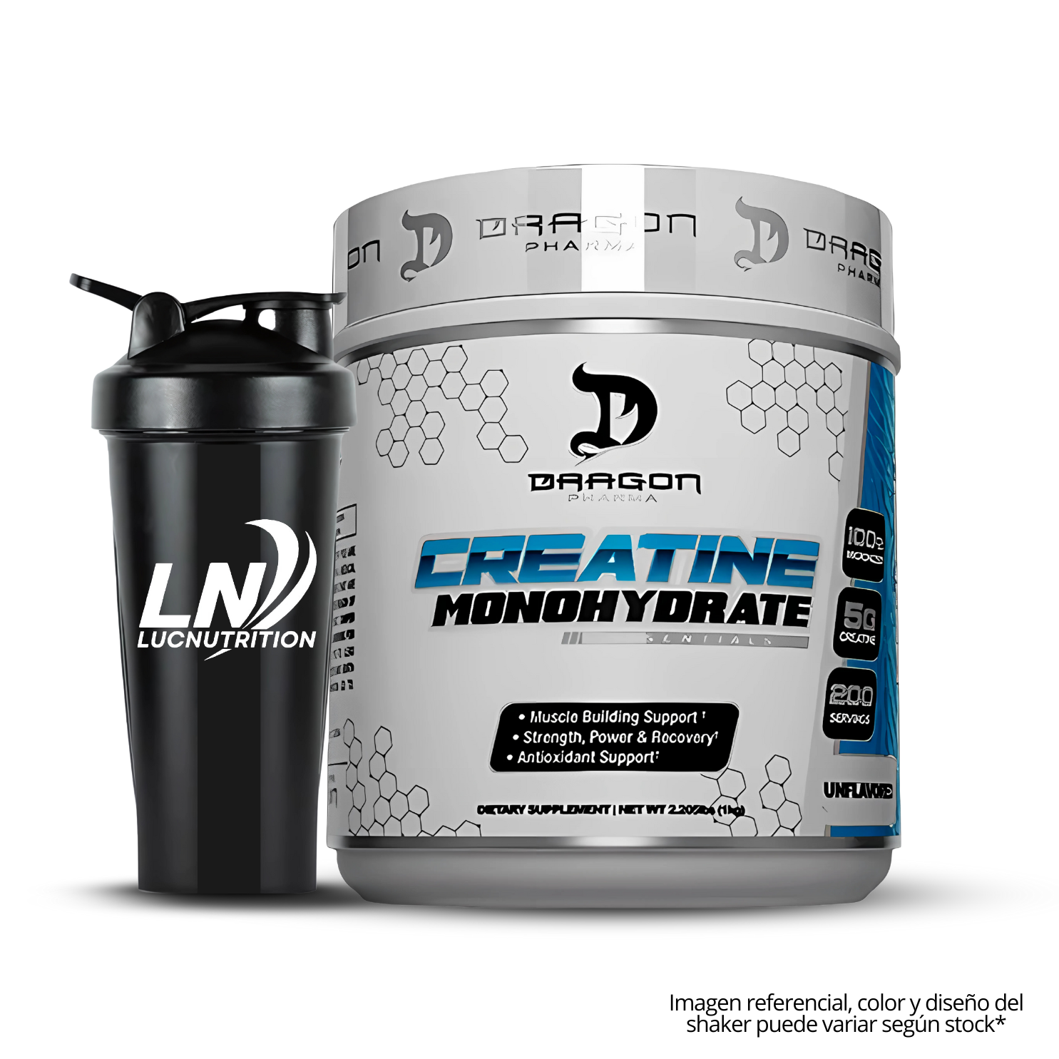 CREATINA DRAGON PHARMA 1 KG + SHAKER - 1