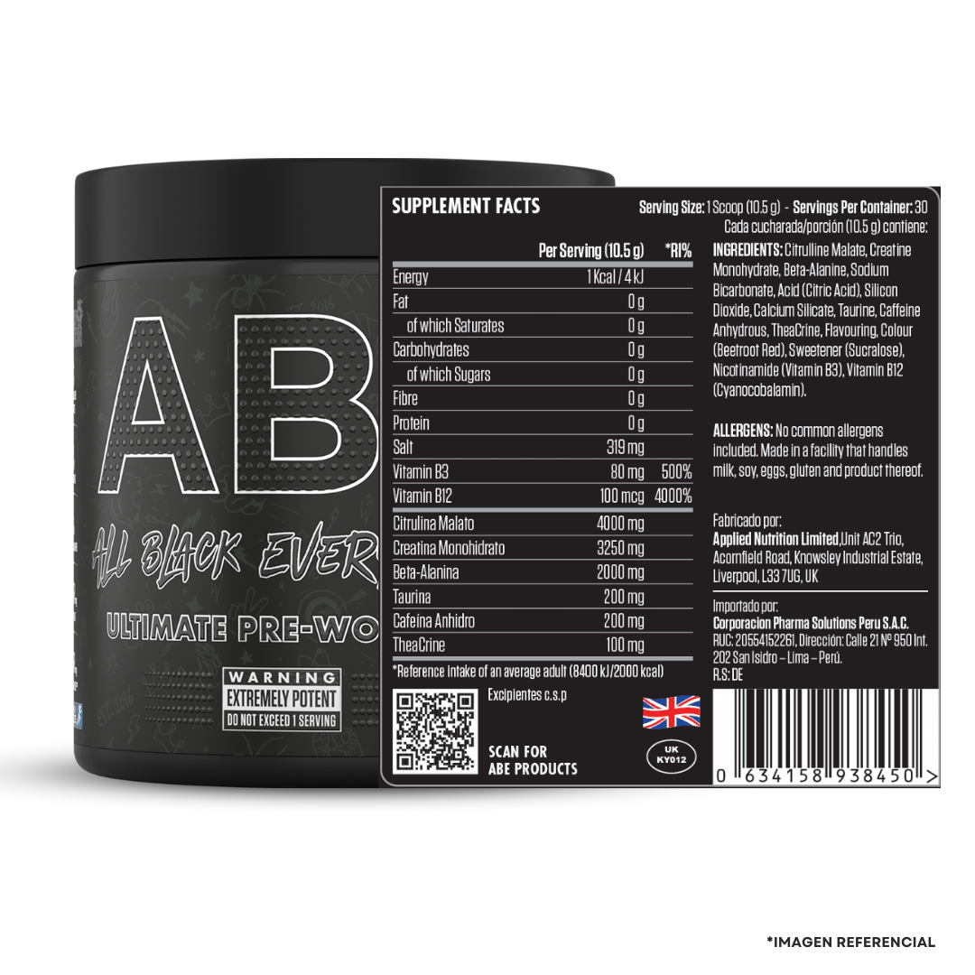 PRE ENTRENO ABE 30 SERVICIOS - STRAWBERRY MOJITO - 2