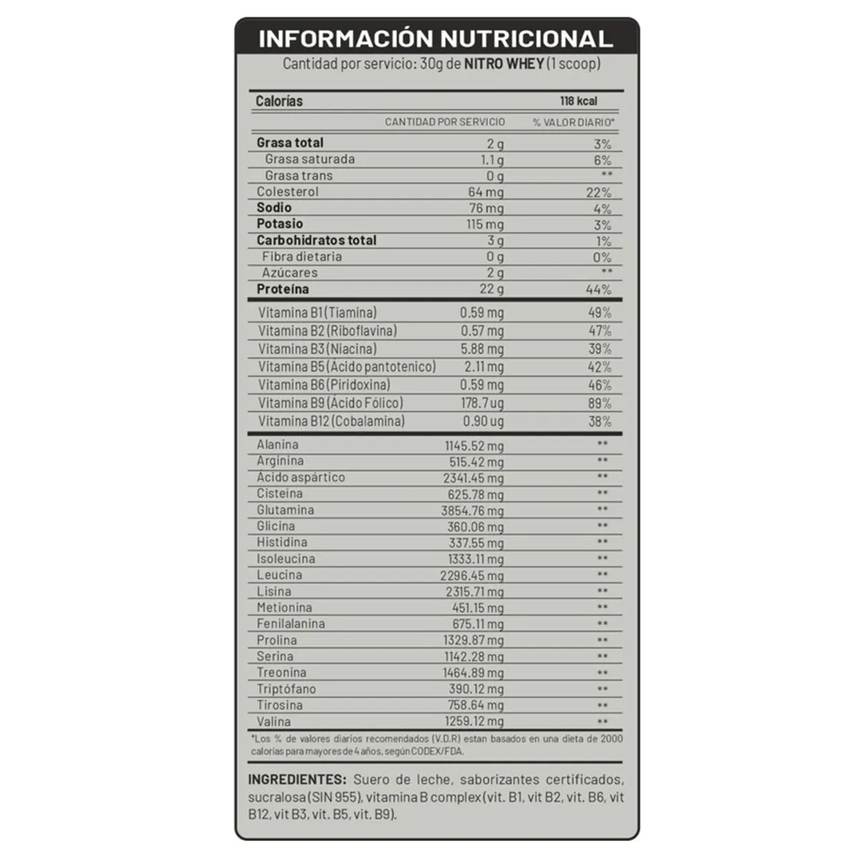 NITRO WHEY 5 KG VAINILLA - 2