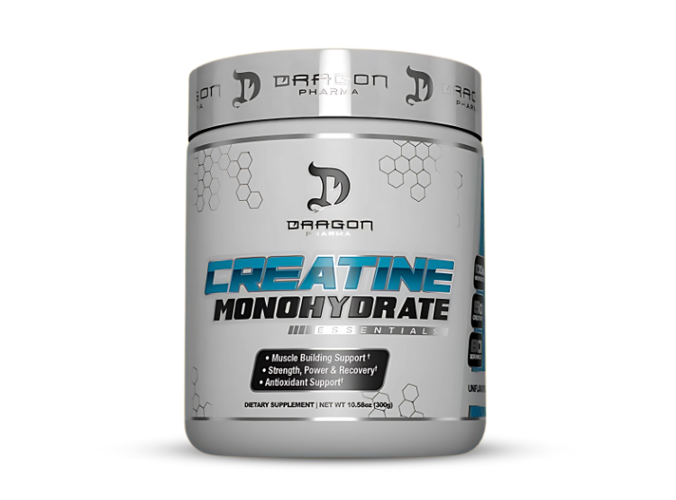 CREATINA DRAGON PHARMA 300 GR + EMBUDO DRAGON PHARMA + STRAPS - 2