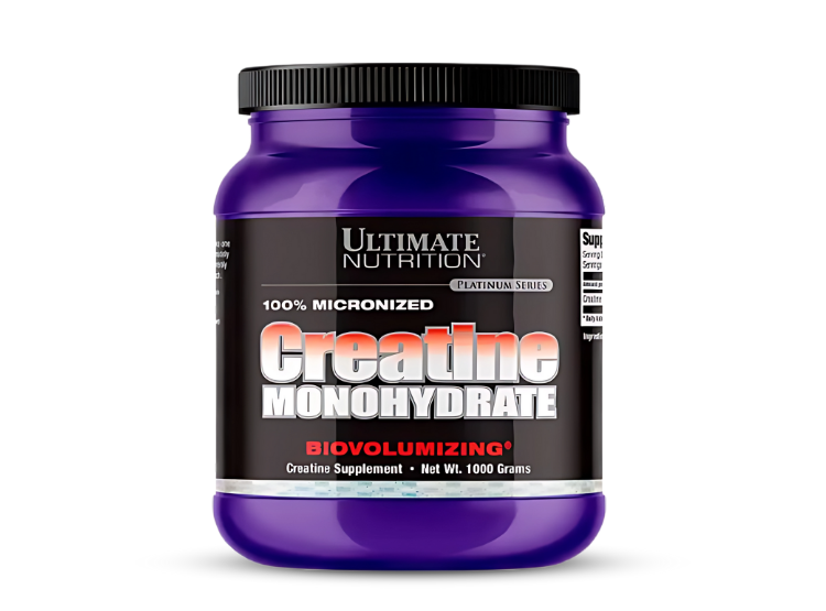 CREATINA ULTIMATE NUTRITION 1 KG MICRONIZADA + SCOOP + SHAKER - 2