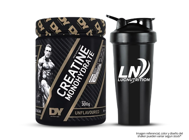 CREATINA DORIAN YATES 300 GR MONOHIDRATADA + SHAKER - 1