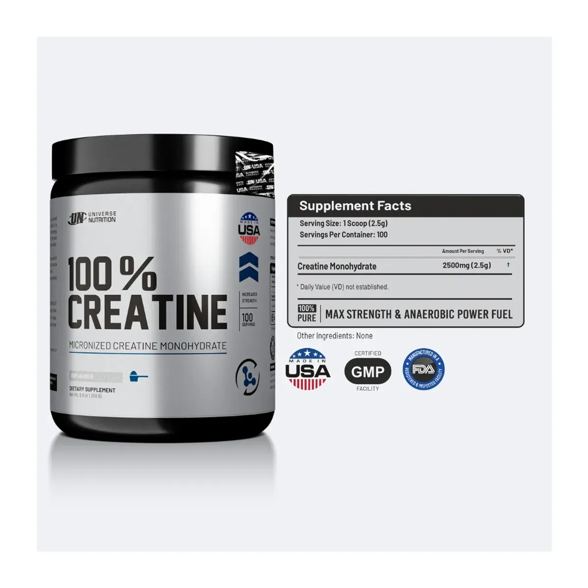 PROTEINA WHEY PRO 1 KG - CHOCOLATE + CREATINA UNIVERSE NUTRITION 250 G - 3